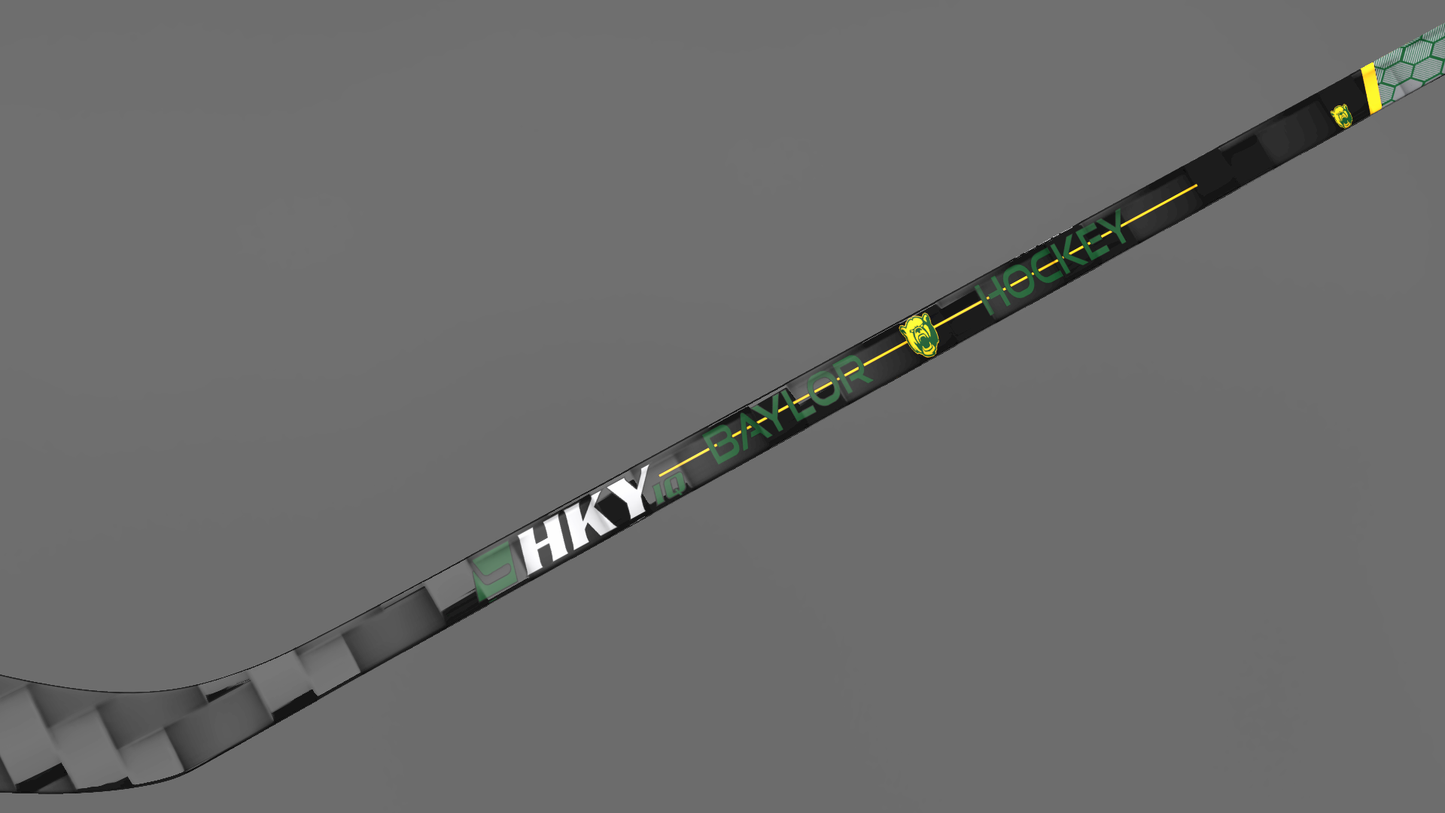 Preorder Youth Custom Baylor Bears Hockey Sticks