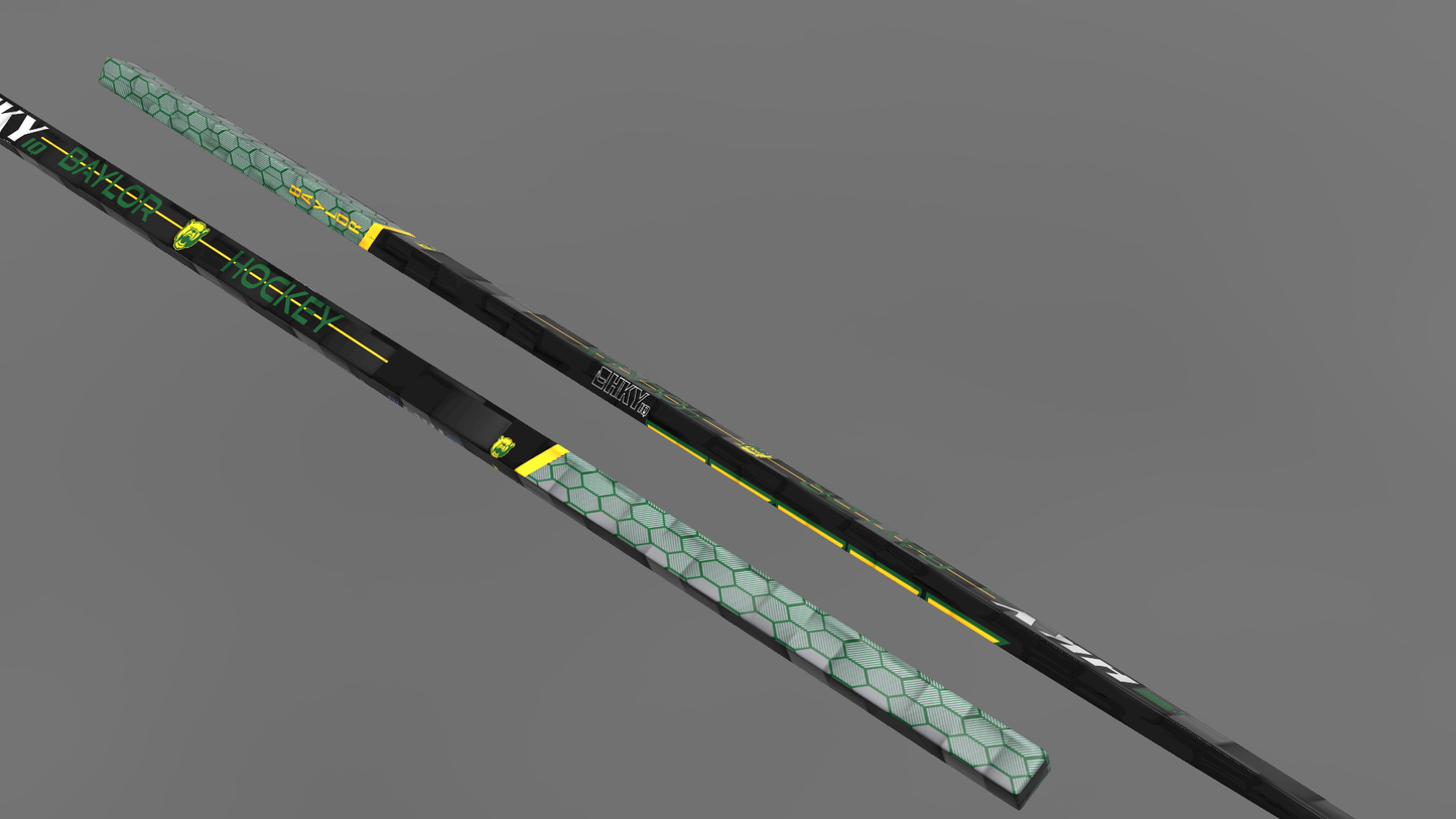 Preorder Youth Custom Baylor Bears Hockey Sticks