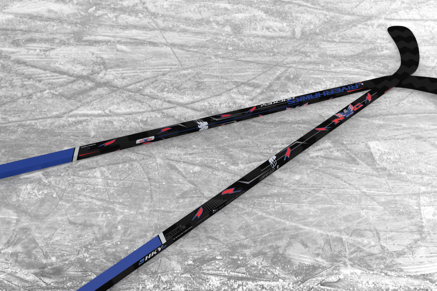 Förbeställ anpassade NWC RiverHawks Hockey Sticks för ungdomar