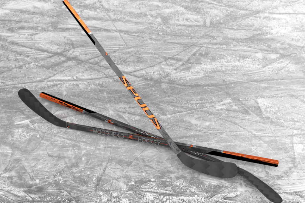 Preorder Youth Custom Moorhead Spuds Hockey Sticks