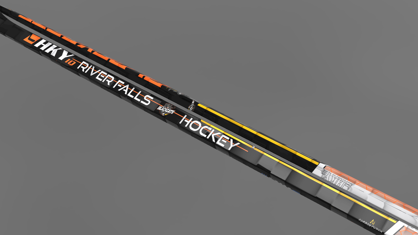 Preorder Youth Custom River Falls Blackcats Hockey Sticks