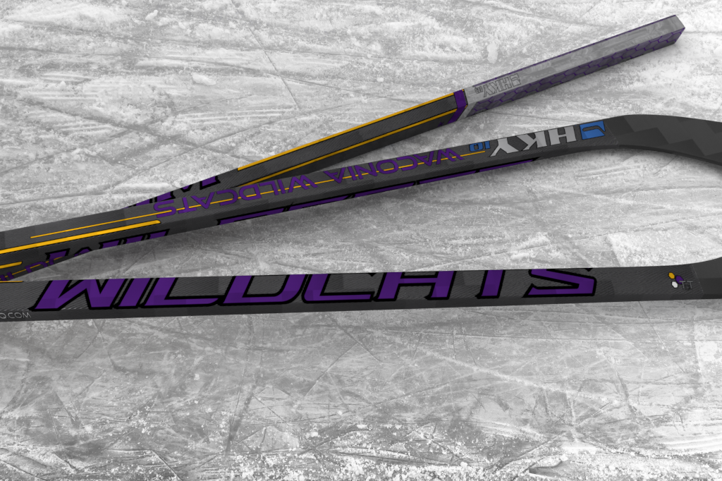 Preorder Intermediate Custom Waconia Wildcats Hockey Sticks