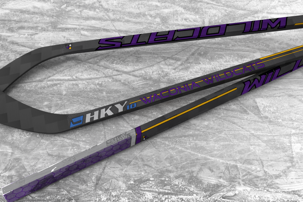 Preorder Senior Custom Waconia Wildcats Hockey Sticks